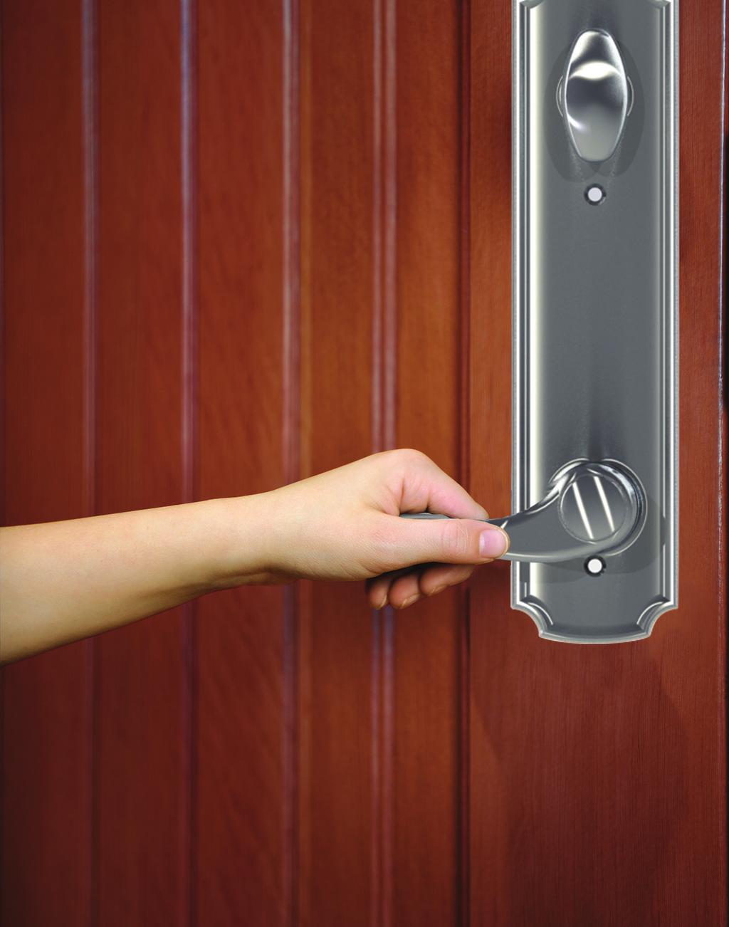 Trilennium s patented system of bolts and roller strikes draws the door back into perfect alignment, correcting imperfections up to 3/16" in three directions.