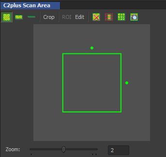 Remember that changing your frame size may influence the relative brightness of your image. Keep your Offset at zero. 16. If you would like to change the scan area, i.e. zoom in on your sample, you have two options.
