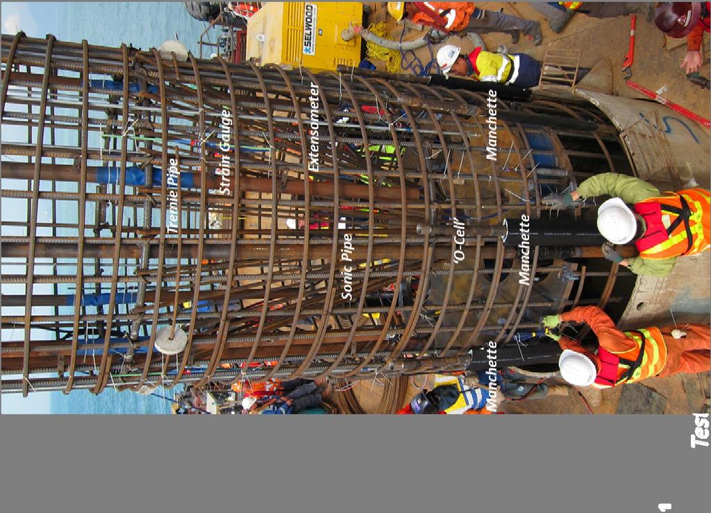 Shaft Grouted Friction Piles and Pile Testing Friction Piles Shaft grouted friction design for piles with excessive depth First friction pile designed at P16 (rock head deeper than
