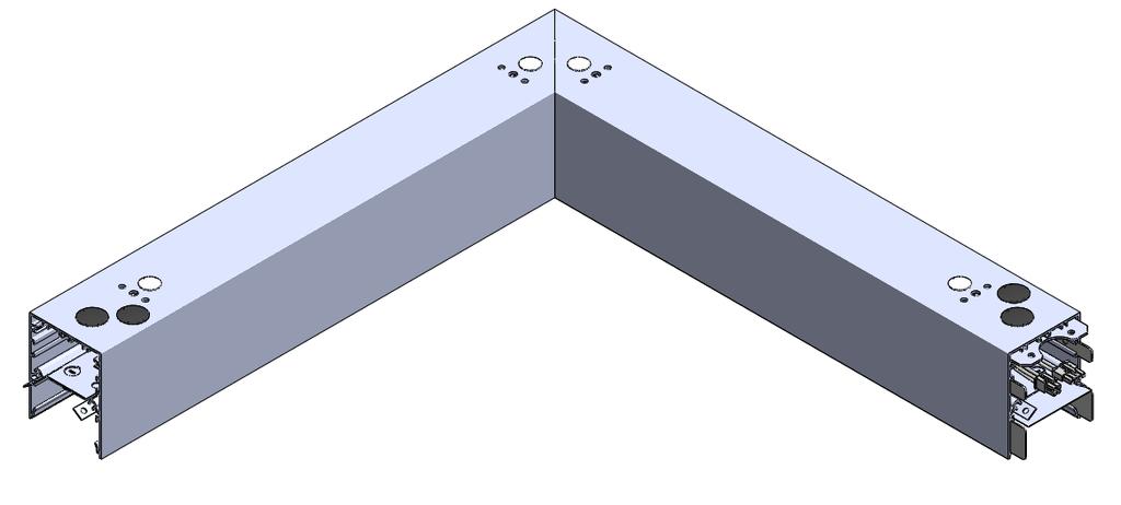 Mounting hole pattern shown. Harness adapters are provided to make left or right corners.