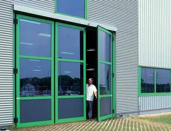 Standard door colours The FPU and FMI folding doors are available in Grey white (similar to RAL 9002), the FSN doors in Traffic white (similar to RAL 9016) and the FAW doors in White aluminium