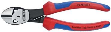 KNIPEX TwinForce Additional version with opening spring to simplify reapplication and for repetitive cutting.