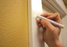 Prior to filling of nail holes we suggest thoroughly cleaning and removing all dust and