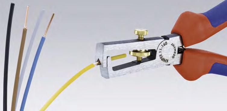 insulation Insulation Strippers for single, multiple and fine stranded conductors with plastic or rubber