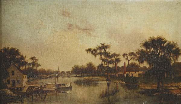 #2 William Henry Buck View of Bayou St. John $261,000 Lot 335, a 12 by 20 inch William Henry Buck (Norwegian/New Orleans, 1840-1888) View of Bayou St.