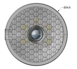 Lenses with an elliptical beam profile or optics with specifically shaped beam profiles are the exception.
