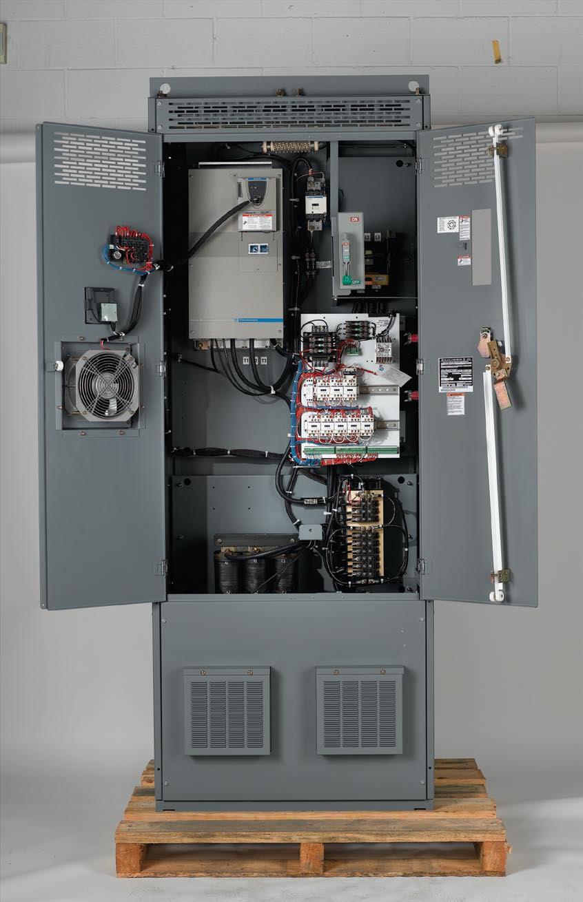 A Platform Engineered to Your Specifications Precharge resistors Precharge contactor User-specified 22 mm dedicated door mounted operators Altivar 61 or 71 power converter (application specific)