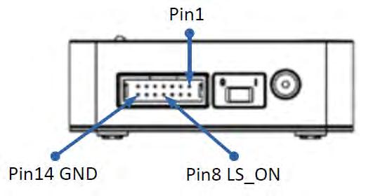 54mm pitch connector in the balanced light source. This 14pin connector can be connected to SD1220 directly through the 14pin cable.