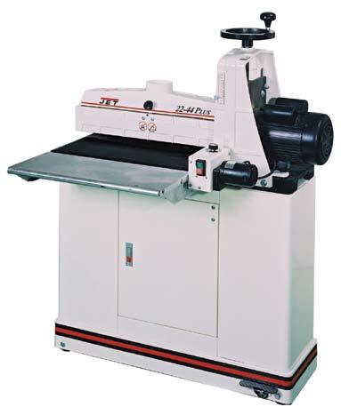 SANDERS Shown with optional infeed and outfeed tables 22-44 plus drum sander 1-3/4HP, 1Ph, 115V, 20AMP SandSmart variable speed control to