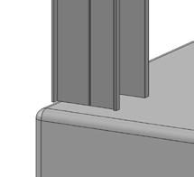 Make certain the wall profile is completely vertical using a Spirit Level ( the bubble should be in the centre of the two lines).. Follow the same procedures for the other Wall Profile.