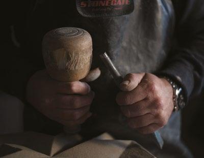 Perhaps unique to our industry, however is the fact that the stone working technology has not supplanted the hand skills which are still as important as ever.