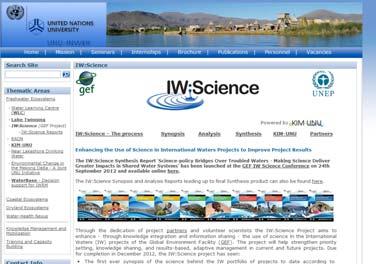 ca CIS-SPI 14/11/2012 Brussels 9 UNU-INWEH IW:Science review, analysis, and synthesis of the