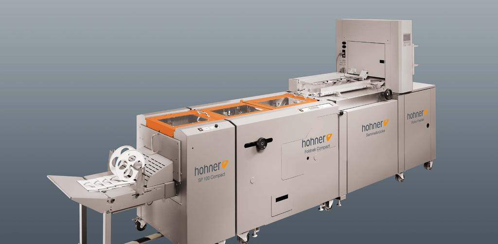 Foldnak Compact Line Precision all along the line The four modules work in line for high-quality bookletmaking.