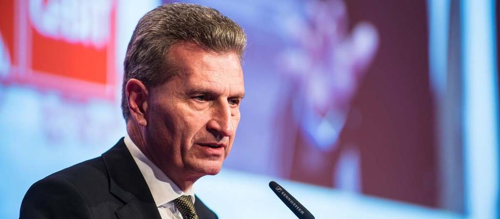 conference for the progress of the European Digital Agenda with EU-Commissar Oettinger for