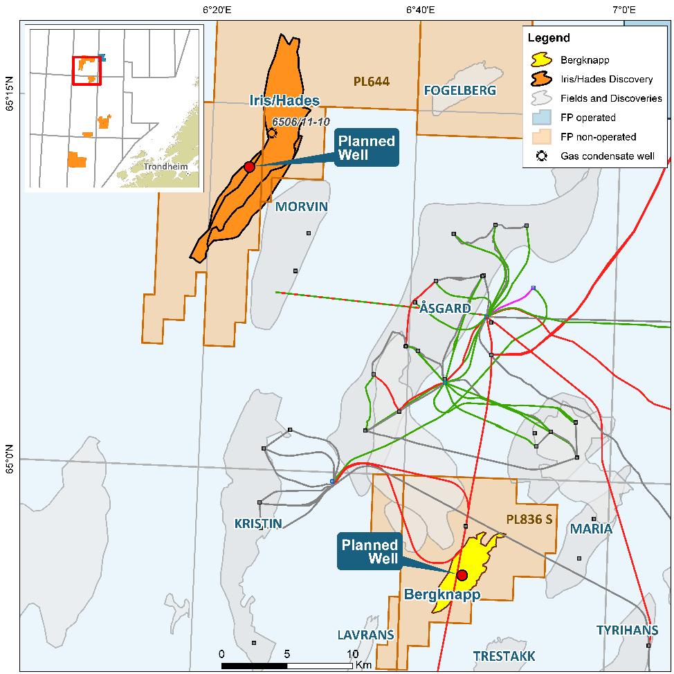 discoveries Located immediately to the south of the Smørbukk South field targeting the same reservoirs Oil