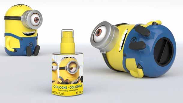 6284 MINIONS COLOGNE 100ML IN MONEY BOX Minions are yellow henchmen who made themselves known in the film Gru, my favourite villain.