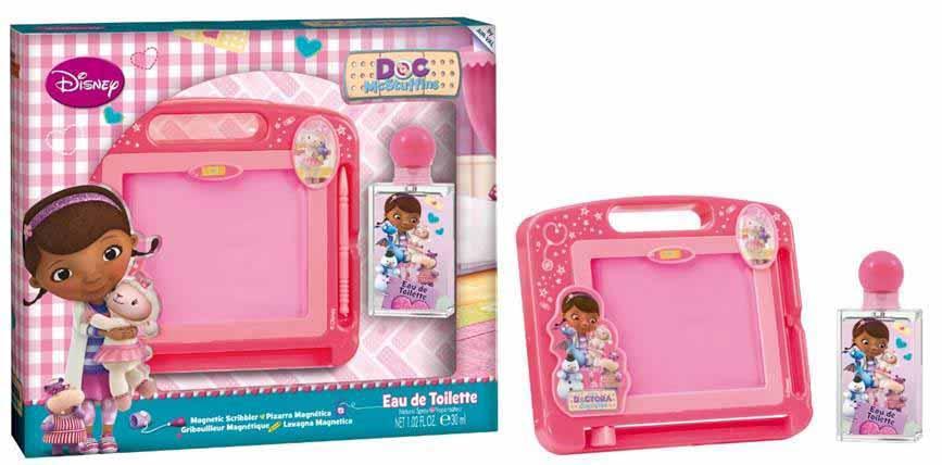 XXXX DOC MCSTUFFINS SET EDT 30 ML + MAGNETIC SCRIBBLER 7,26 Dottie "Doc" McStuffins is a a six-year-old girl who wants to become a doctor like her mother.