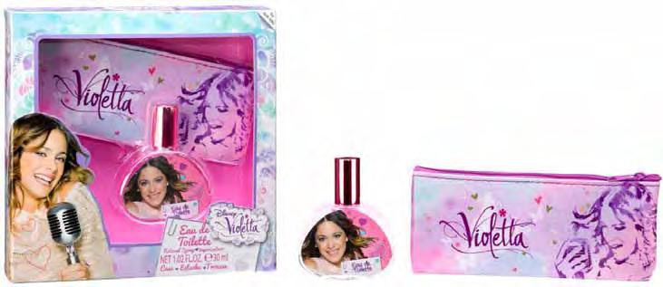 6059 VIOLETTA SET EDT 30ML + CASE 6,52 Violetta is about a teenager that returns to Buenos Aires after some years in Spain.
