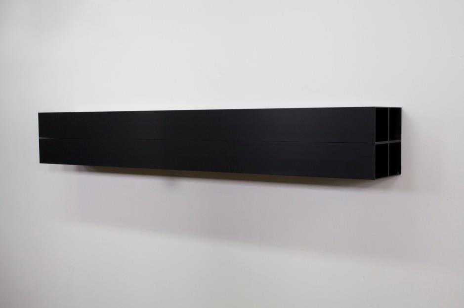 untitled 1990 black anodized aluminum 30 x 210 x