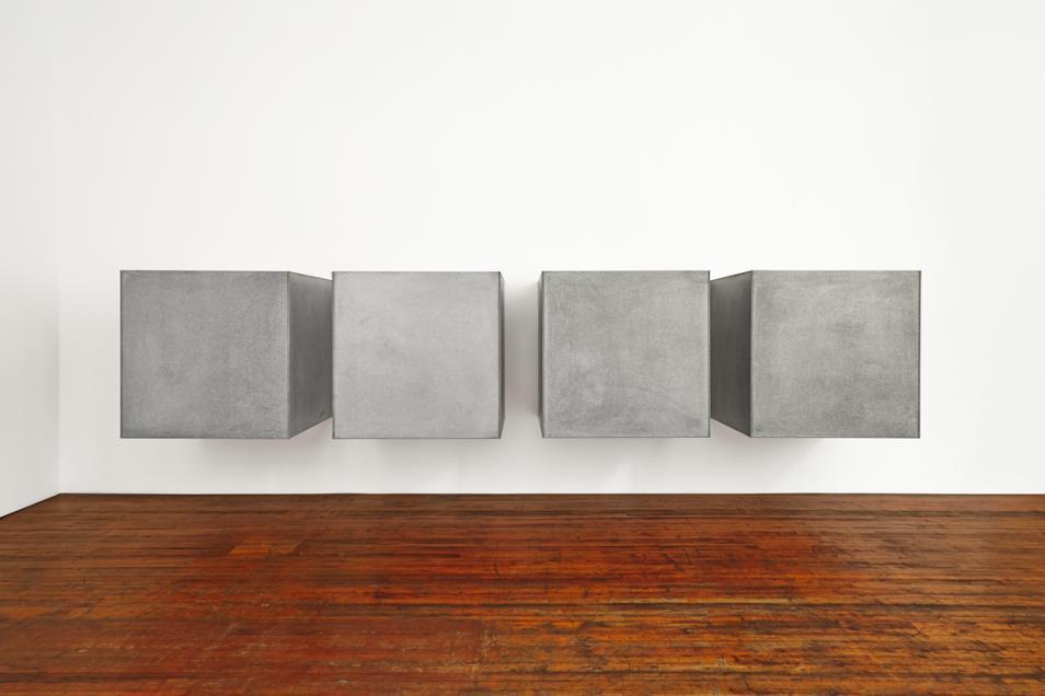 untitled 1988 galvanized steel 100 x 100 x 100 cm (each)