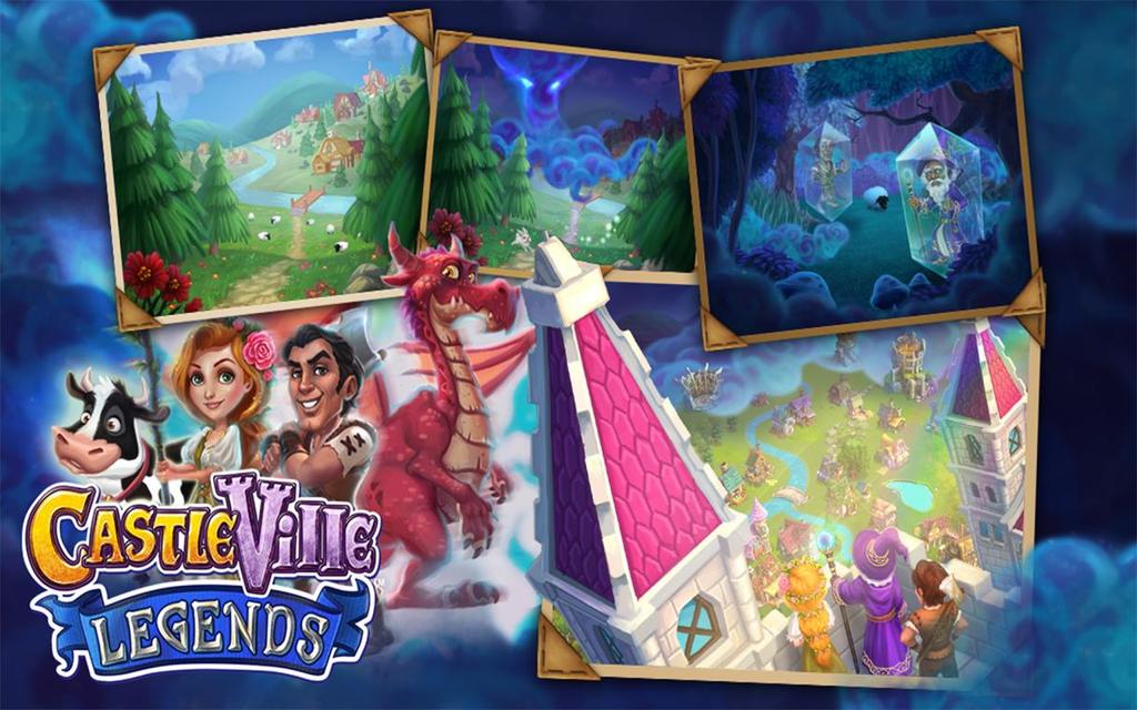 CastleVille Legends Premise A Dark Wizard cast a Spell of Gloom over the land that traps Heroes in crystal.