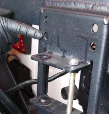Dual Swing System 3C Next place the Latch bolt through from the