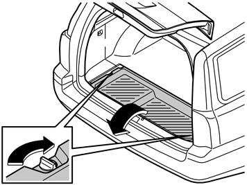 M8502710 3 Remove the storage box from under the rear floor hatch by