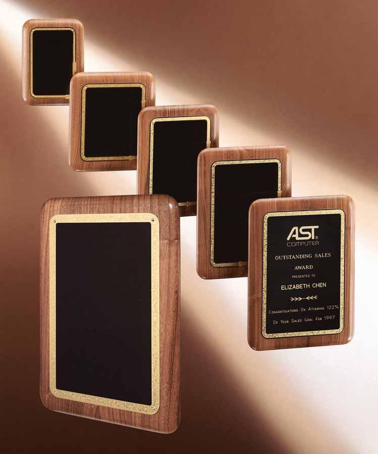 Airflyte Plaque Collection Precision made American walnut plaque,