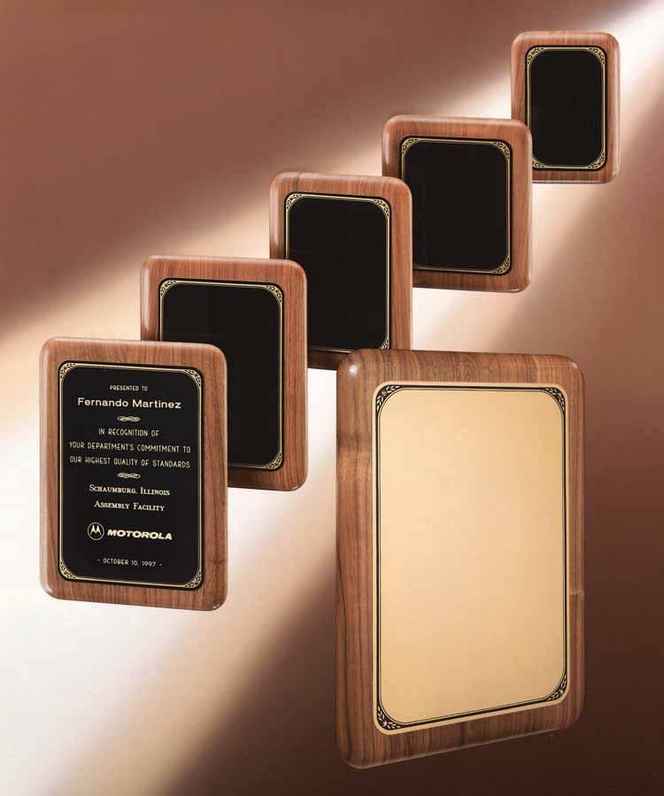 Airflyte Plaque Collection Precision made American walnut plaque, black or brush