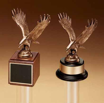 American Eagle Series finely detailed eagle castings with antique bronze finish Finely detailed eagle medallion with black