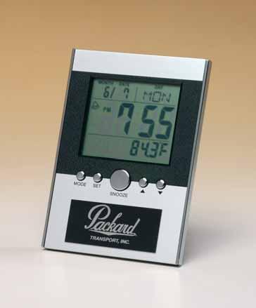 00 Laser engravable aluminum plate Clocks supplied with lifetime guaranteed quartz movements.