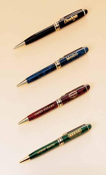 Pen & Letter Openers Brass Writing Instruments and Letter Openers PS7160 10.95 Black pencil 5 1/4 PS5660-BK Euro Pen 5 1/4 9.00 PS6710SA 9.75 Blue marble 5 1/4 PS5662-BR Euro Pen 5 1/4 9.