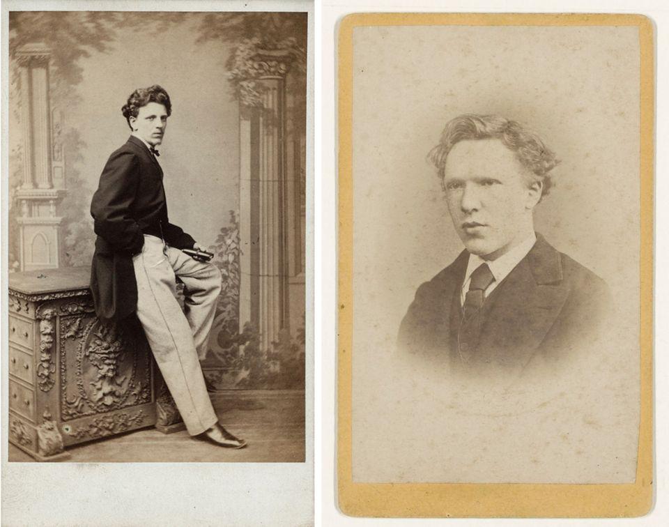 Left: Charles Obach, photograph by Paul Stabler, Sunderland, 1870s, National Portrait Gallery, London (Ax17174).