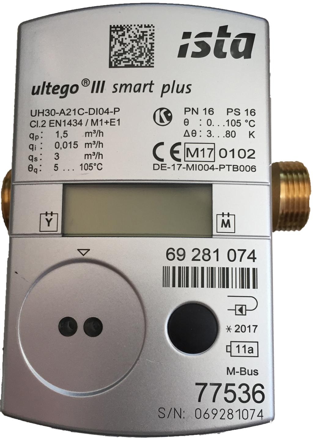 Ultrasonic heating and cooling meter