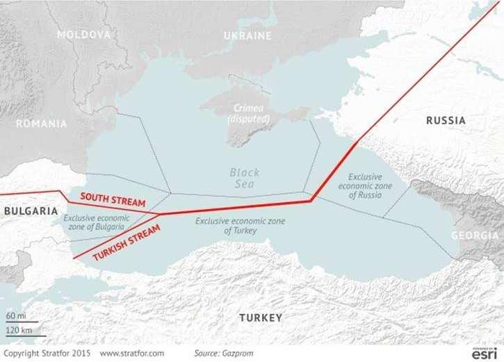 South Stream OAO Gazprom is building a new pipeline system across the Black Sea to supply natural gas from the Russian Federation to the Republic of Turkey for further distribution to southern Europe.