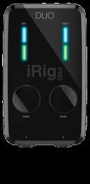 Interfaces irig Pro Duo 2 channel mobile universal audio and MIDI interface For iphone, ipad, Android, Mac,