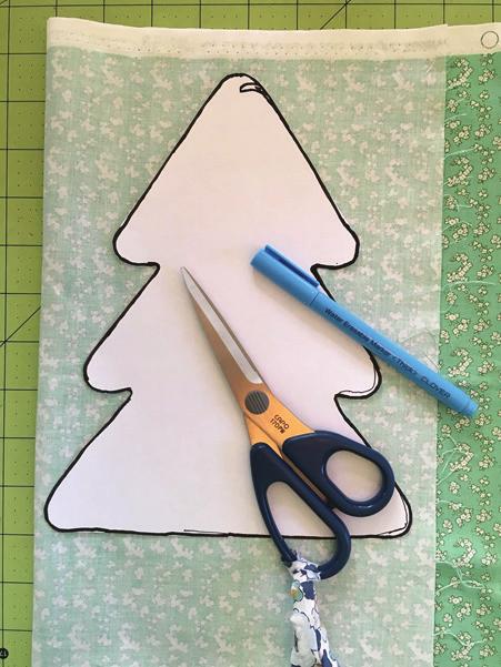 Gingerbread House + Christmas Tree To make Christmas Tree Potholder: Print out Tree template and cut out tree shape.