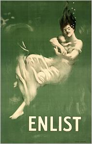 Let s look at some of these other images. ENLIST was a WWI Recruitment poster designed by Fred Spears.