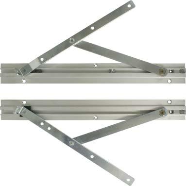 SIDE SWING WINDOW 90 0 WITH FRICTION IPA No. 62496-97 - Adjustable 17 ORDERING NO. A MATERIAL SURFACE IPA NO. STEEL LEFT RIGHT ELECTROPLATED STANDARD PACKING IN BOXES OF 5 SETS A MM B MM SCREW APPROX.