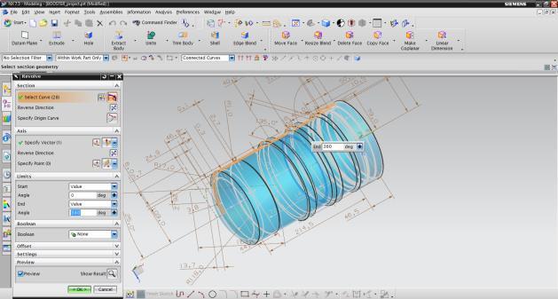 2 STEPS INVOLVED IN 3D MODELLING OF BOOSTER CASING 3D