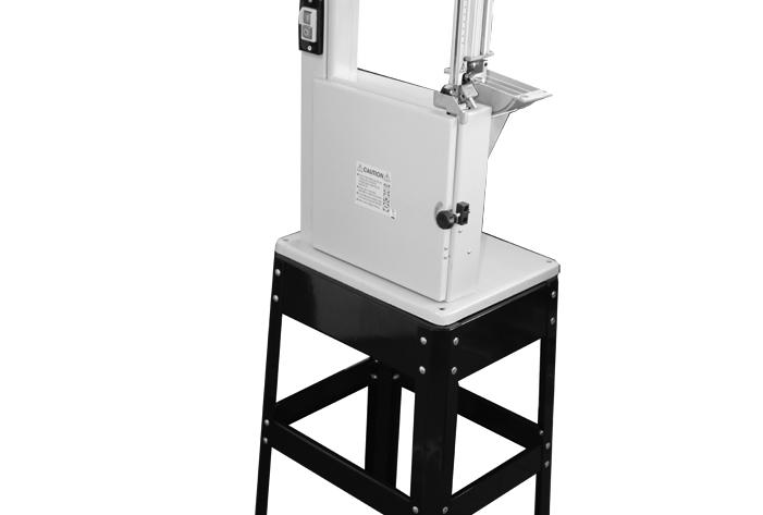 MOUNT THE BAND SAW ON TO THE STAND WARNING: WHEN YOU MOUNT THE BAND SAW ON TO THE STAND WE RECOMMEND