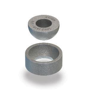 hanger nut Malleable iron, bright zinc plated / hot dip galvanised Hemispherical Washer R W2 W1 L 10 Hemispherical Cup For vertical suspension on angled surface of up to 10 swing either side of the