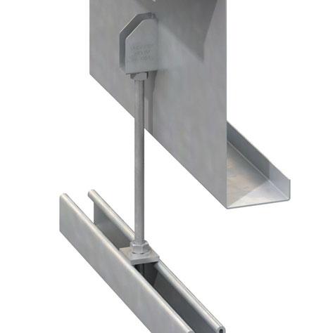 4 Pre-galvanised strip A universal purlin clip suitable for multiple different applications.