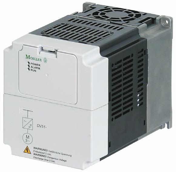 Description DV51 15/11 vector frequency inverters Application With their sensorless vector control, the DV51 frequency inverters offer excellent torque levels for three-phase motors with cage rotors.
