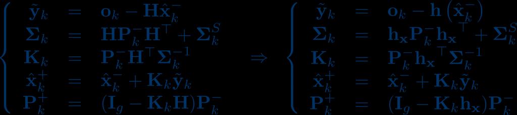 Adaptations of MB and KF equations