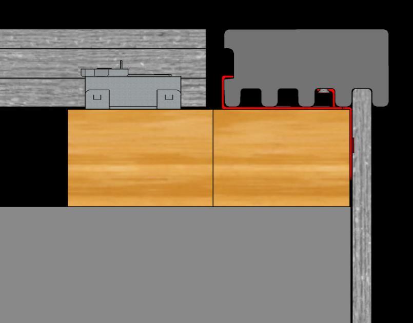 HELP SHEET 3.1 - FINISHING WITH A SILL Option 2: Lay the sill perpendicular to the decking boards. Do not immobilise the board lengthways, so as not to hinder expansion.