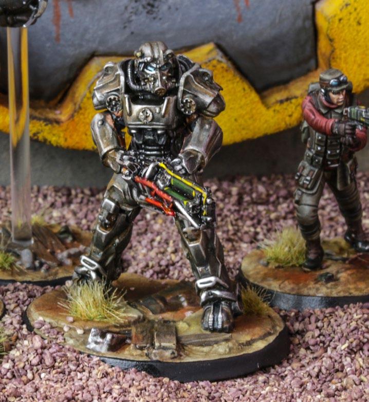 SCENARIO RULES When in base contact with a Searchable Marker, the Brotherhood models can spend an Action to gain and equip a piece of Power Armor (model determined at random).