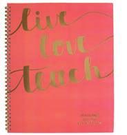 notes pages AAG TP200A38, AAG TP905A38 Weekly/Monthly Teacher Planners Mint Cover features