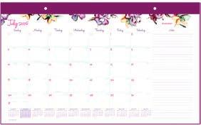 calendar reference at bottom of every monthly page Purple top binding with two eyelets; two clear poly corners to keep pages