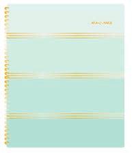 Fashion Calendars & Planners Aspire features brightly colored covers with elegant gold foil cursive writing on the cover.